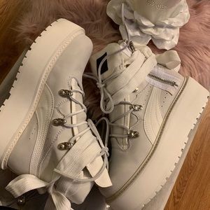 Gray Fenty Puma Boots